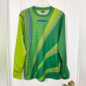 Y2K Reusch Goalkeeper Jersey Vintage Neon Green Men’s Medium